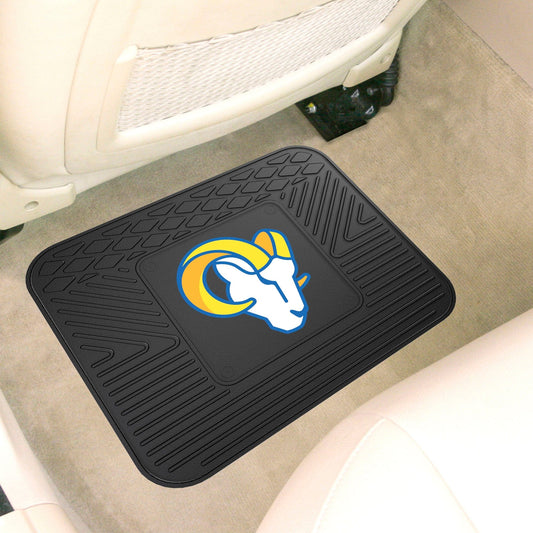 Los Angeles Rams Back Seat Car Utility Mat - 14in. x 17in. - Los Angeles Rams