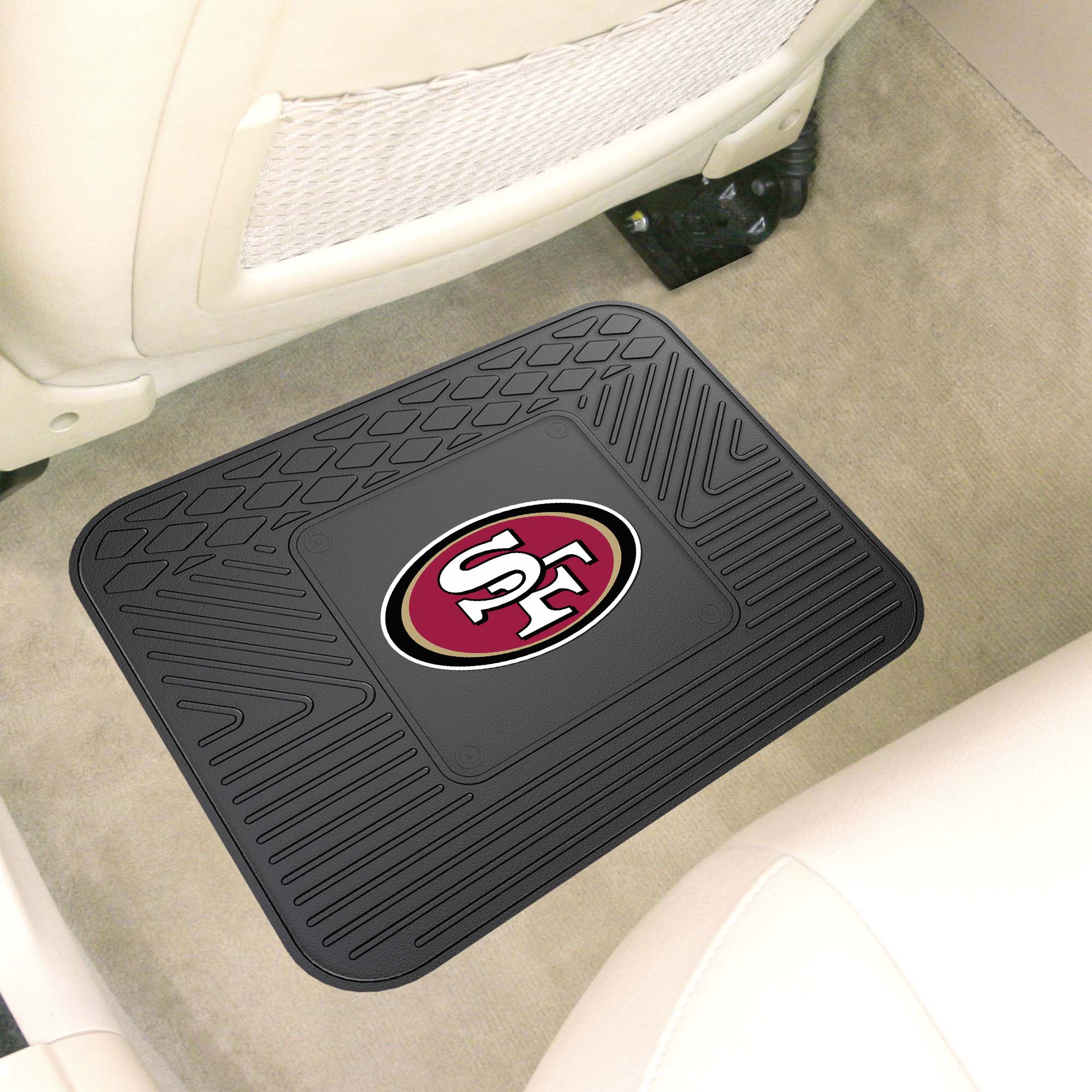 San Francisco 49ers Back Seat Car Utility Mat - 14in. x 17in. - San Francisco 49ers