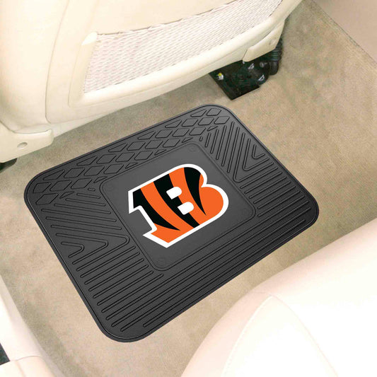 Cincinnati Bengals Back Seat Car Utility Mat - 14in. x 17in. - Cincinnati Bengals