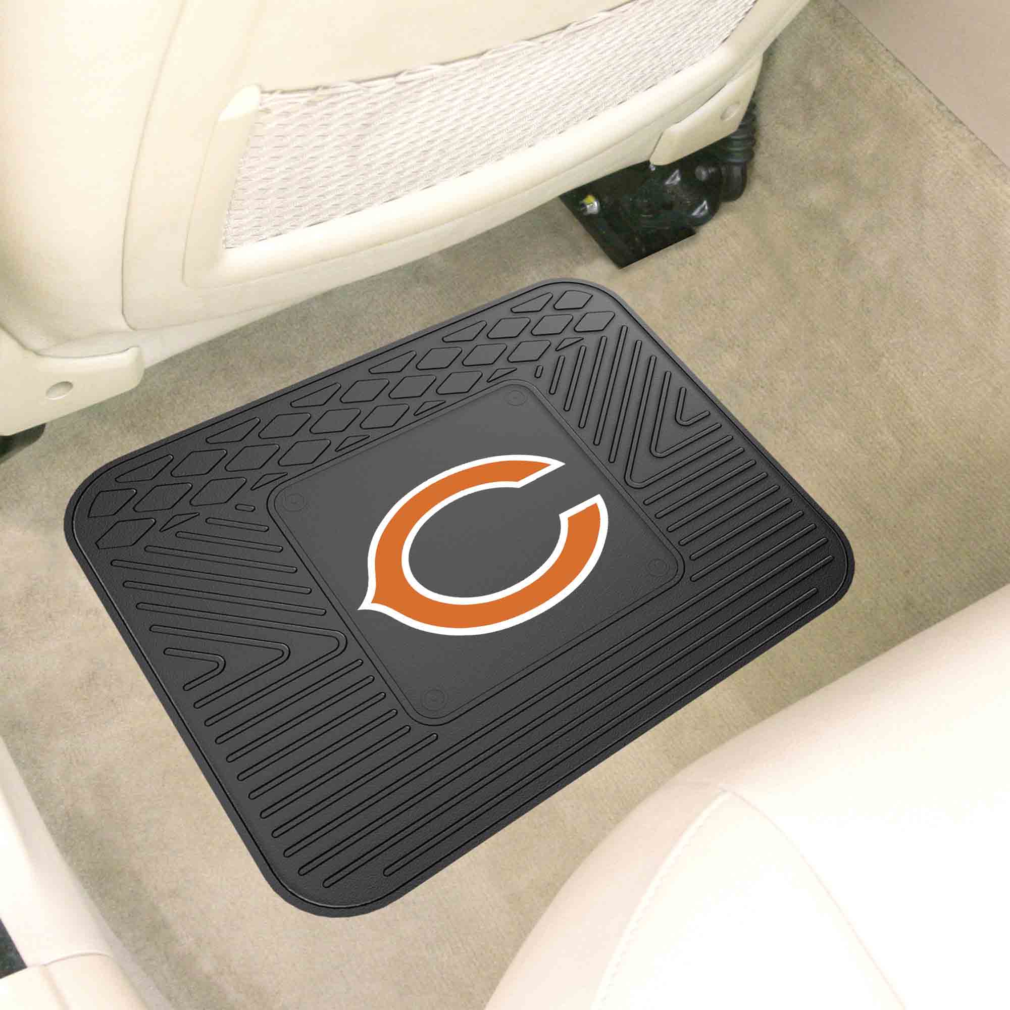 Chicago Bears Back Seat Car Utility Mat - 14in. x 17in. - Chicago Bears