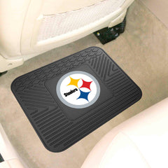 Pittsburgh Steelers Back Seat Car Utility Mat - 14in. x 17in. - Pittsburgh Steelers