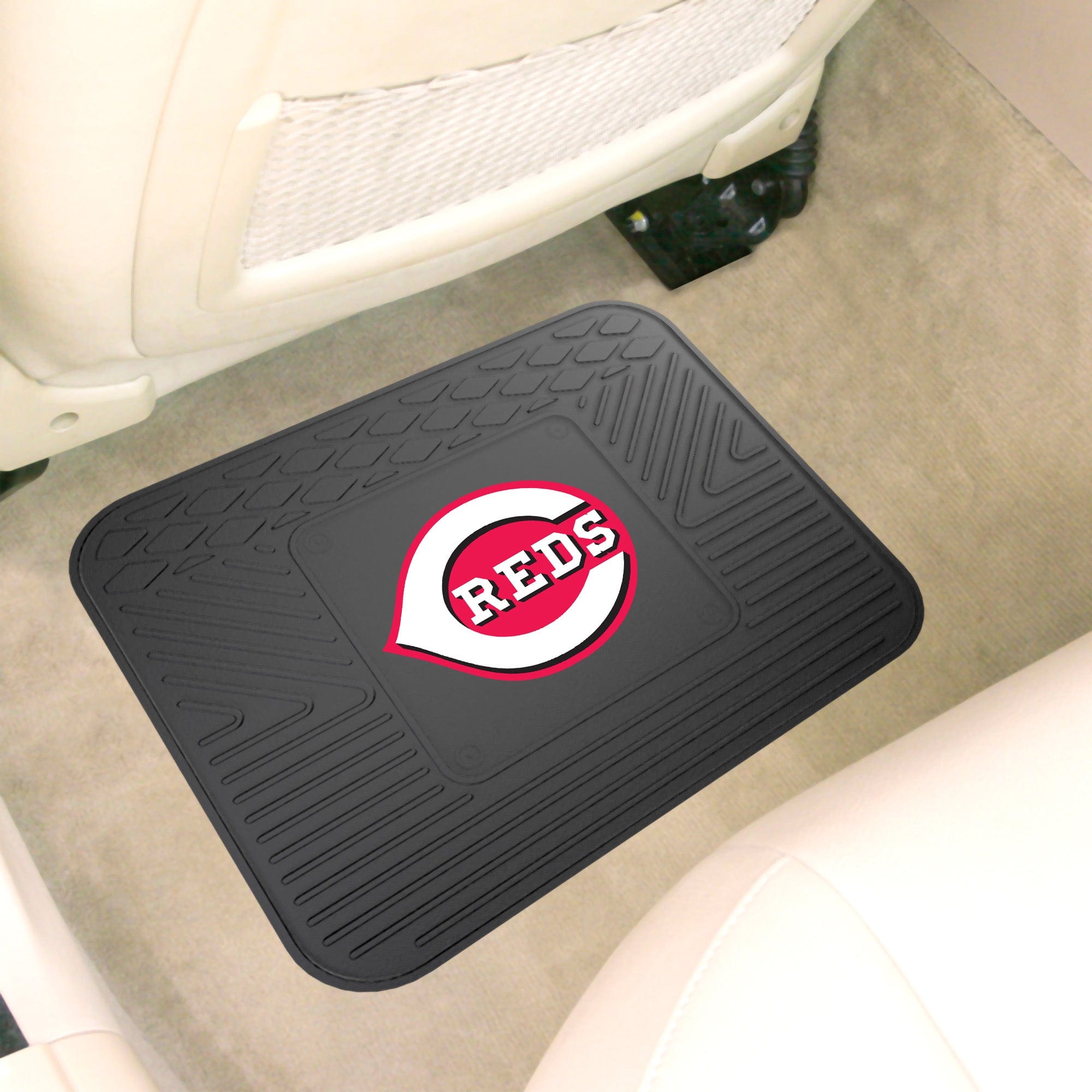 Cincinnati Reds Back Seat Car Utility Mat - 14in. x 17in. - Cincinnati Reds