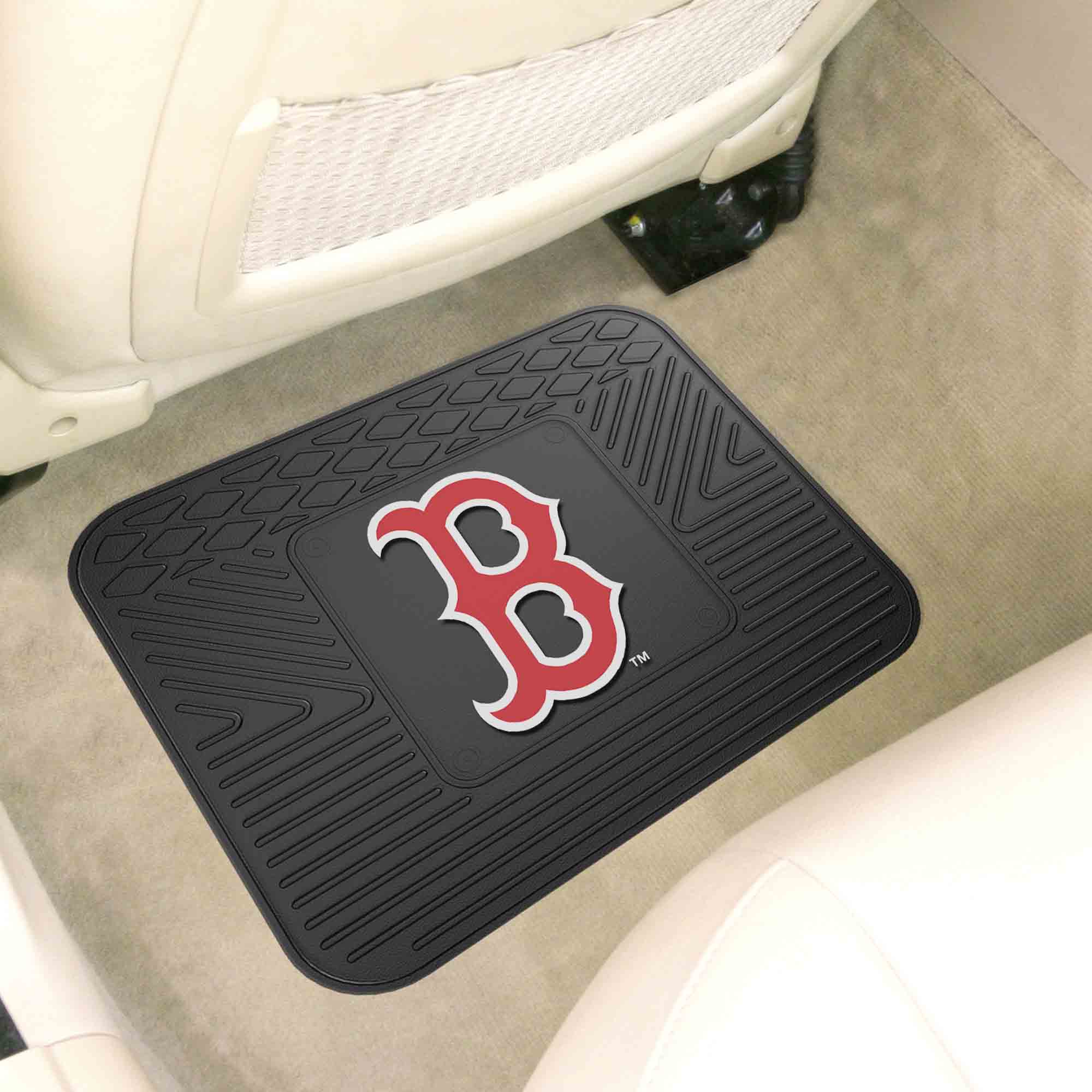 Boston Red Sox Back Seat Car Utility Mat - 14in. x 17in. - Boston Red Sox