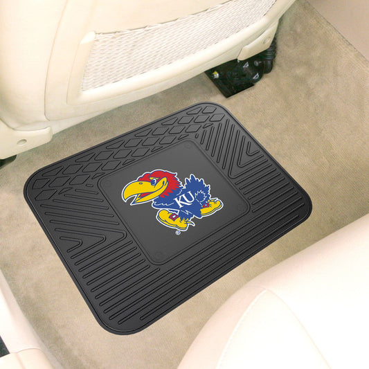 Kansas Jayhawks Back Seat Car Utility Mat - 14in. x 17in. - Kansas