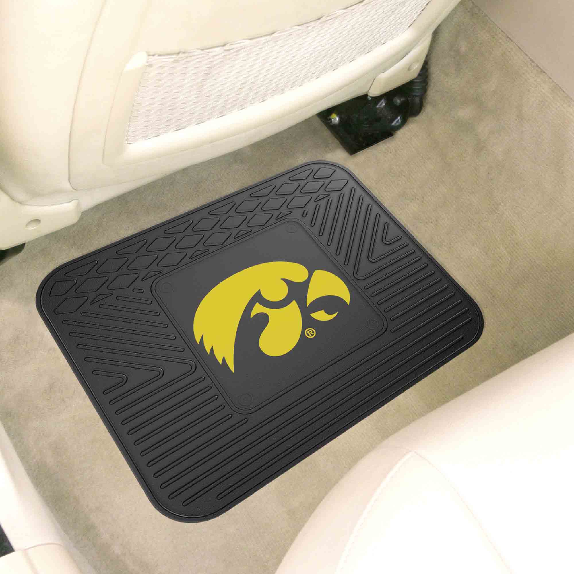 Iowa Hawkeyes Back Seat Car Utility Mat - 14in. x 17in. - Iowa