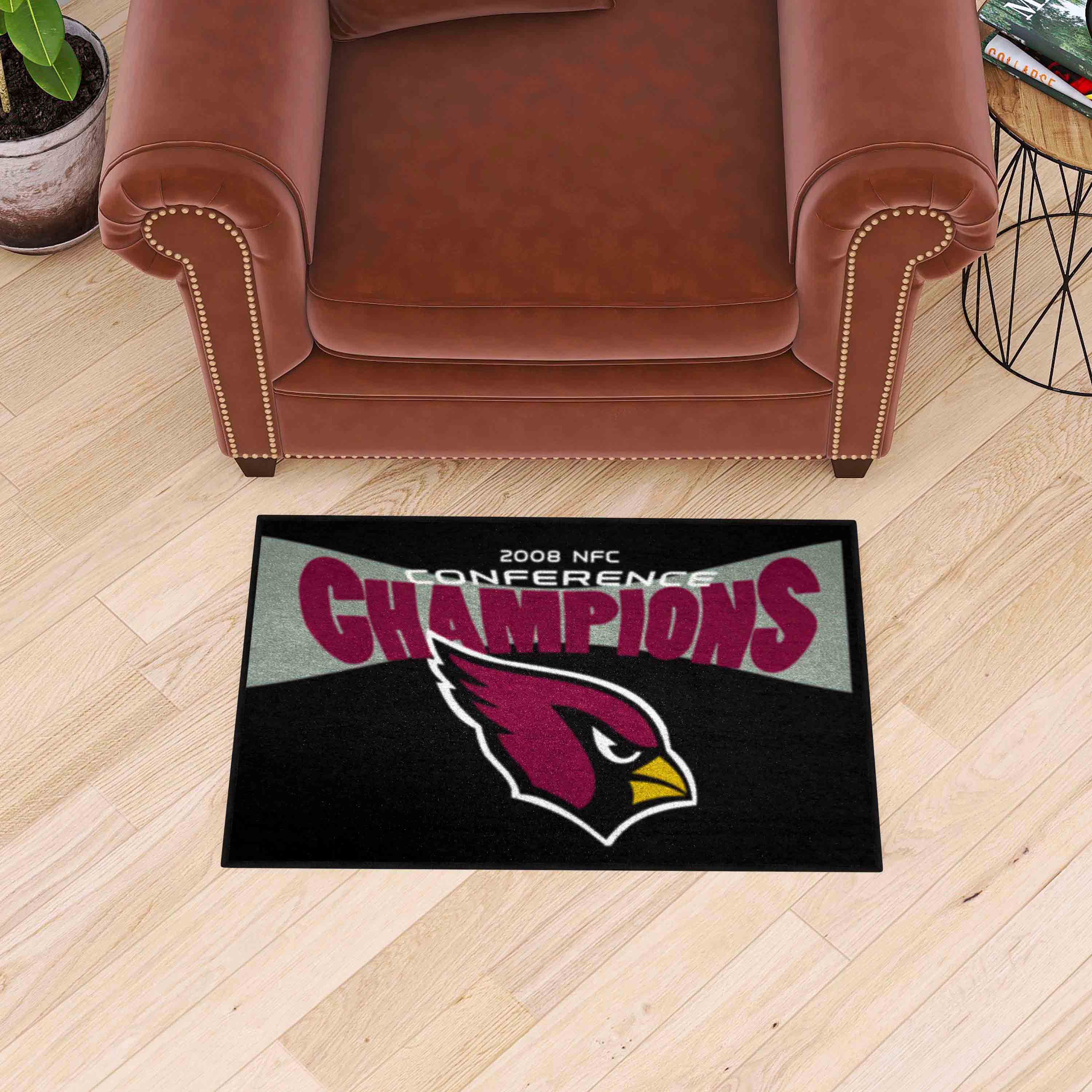 Arizona Cardinals 2009 NFC Conference Champions Starter Mat Accent Rug - 19in. x 30in. - Arizona Cardinals