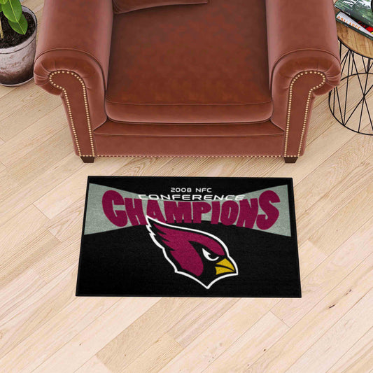 Arizona Cardinals 2009 NFC Conference Champions Starter Mat Accent Rug - 19in. x 30in. - Arizona Cardinals