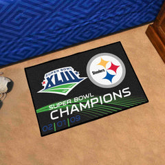 Pittsburgh Steelers Starter Mat Accent Rug - 19in. x 30in., 2009 Super Bowl XLIII Champions - Pittsburgh Steelers