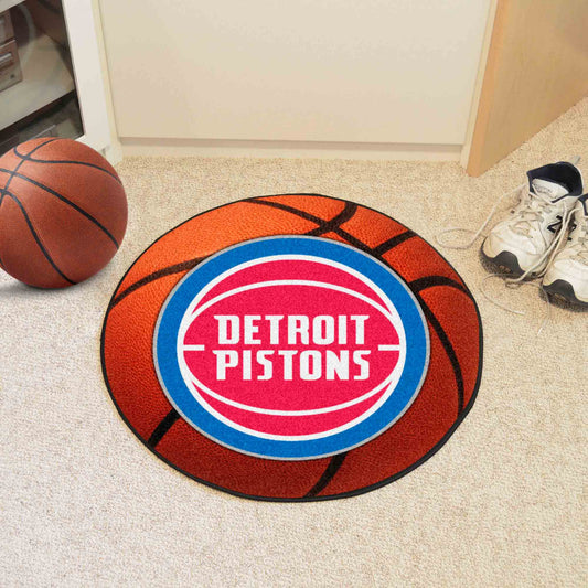 Detroit Pistons Basketball Rug - 27in. Diameter - Detroit Pistons