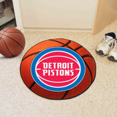 Detroit Pistons Basketball Rug - 27in. Diameter - Detroit Pistons