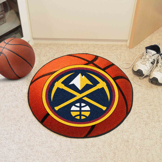 Denver Nuggets Basketball Rug - 27in. Diameter - Denver Nuggets