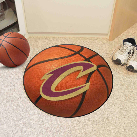 Cleveland Cavaliers Basketball Rug - 27in. Diameter - Cleveland Cavaliers