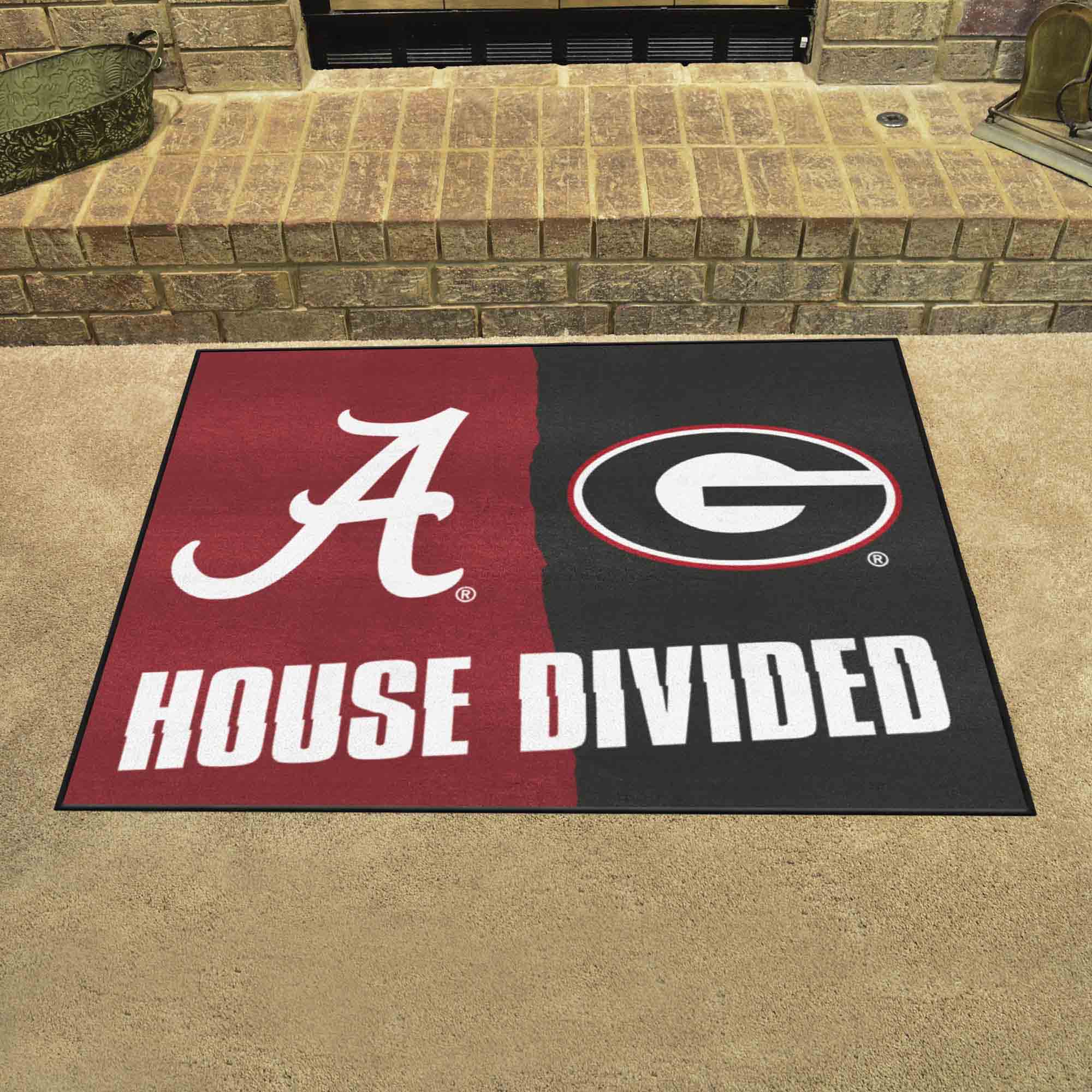 House Divided - Alabama / Georgia House Divided House Divided Rug - 34 in. x 42.5 in. - House Divided - Alabama / Georgia