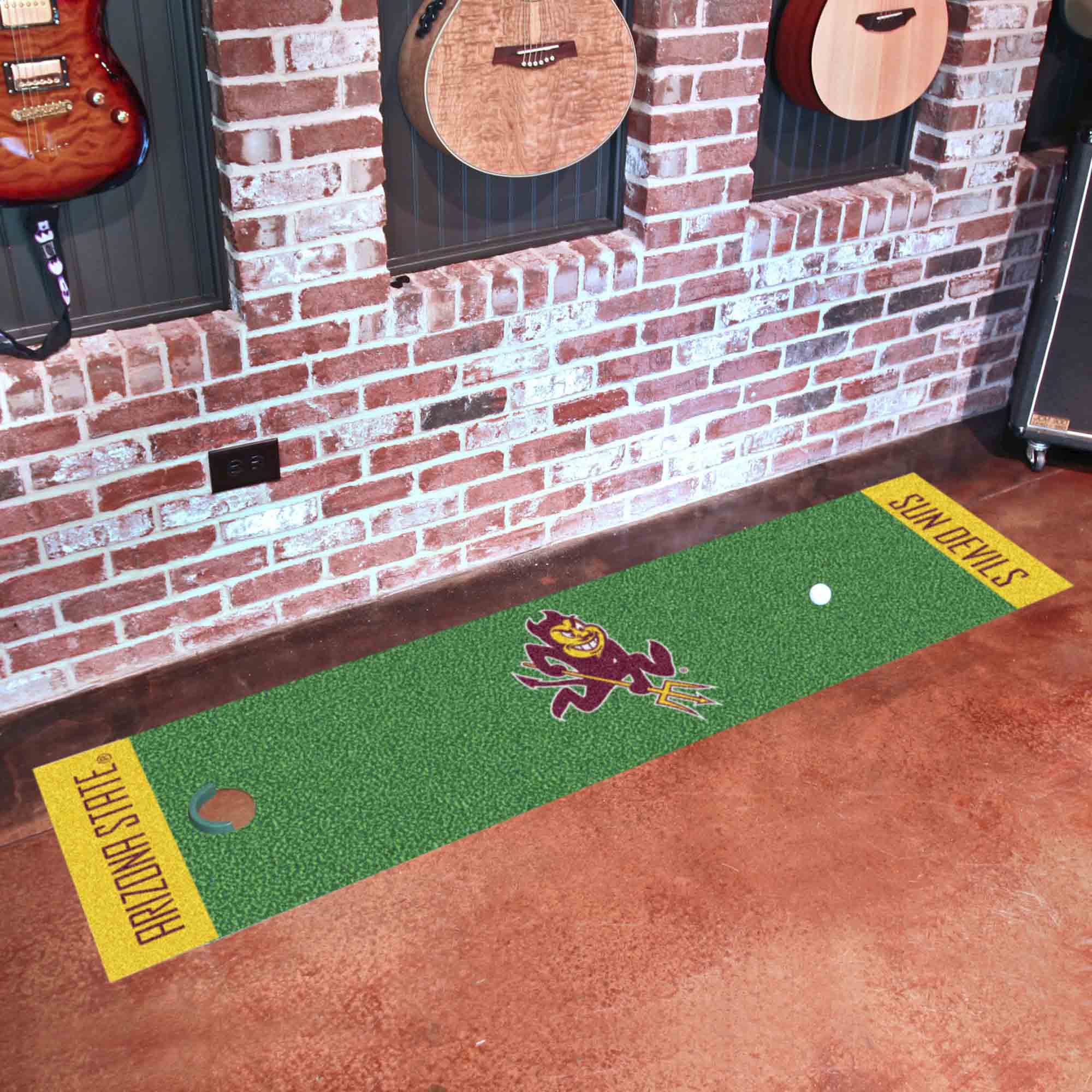 Arizona State Sun Devils Putting Green Mat - 1.5ft. x 6ft., Sparky Logo - Arizona State