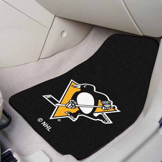 Pittsburgh Penguins Front Carpet Car Mat Set - 2 Pieces - Pittsburgh Penguins