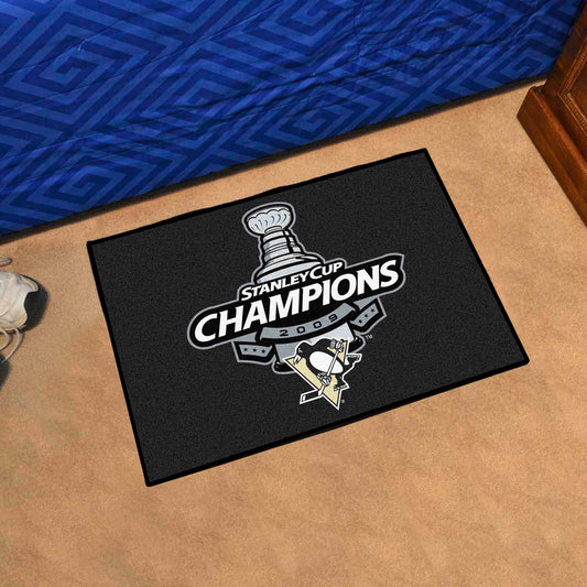 Pittsburgh Penguins Starter Mat Accent Rug - 19in. x 30in., 2009 NHL Stanley Cup Champions - Pittsburgh Penguins