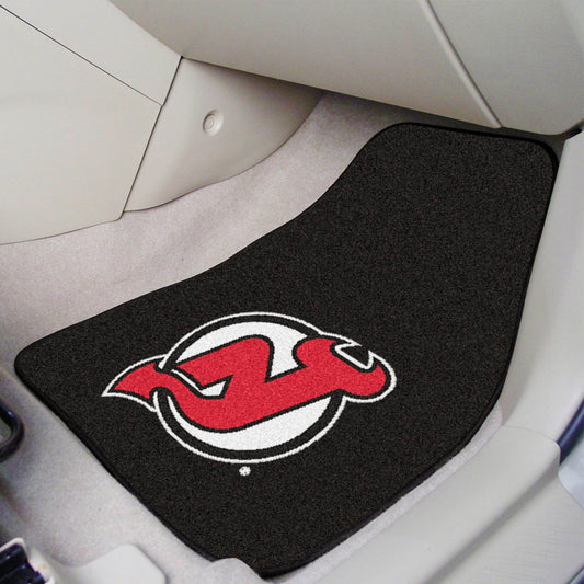 New Jersey Devils Front Carpet Car Mat Set - 2 Pieces - New Jersey Devils