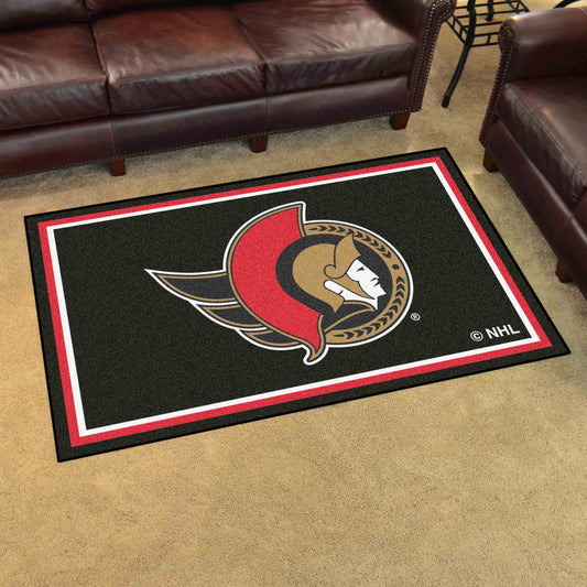 Ottawa Senators 4ft. x 6ft. Plush Area Rug - Ottawa Senators
