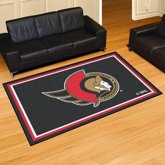 Ottawa Senators 5ft. x 8 ft. Plush Area Rug - Ottawa Senators