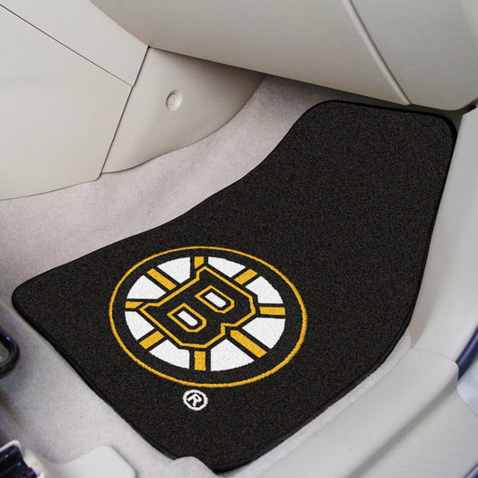 Boston Bruins Front Carpet Car Mat Set - 2 Pieces - Boston Bruins
