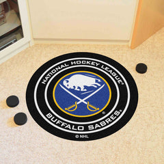 Buffalo Sabres Hockey Puck Rug - 27in. Diameter - Buffalo Sabres