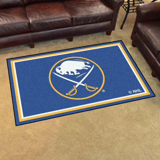 Buffalo Sabres 4ft. x 6ft. Plush Area Rug - Buffalo Sabres