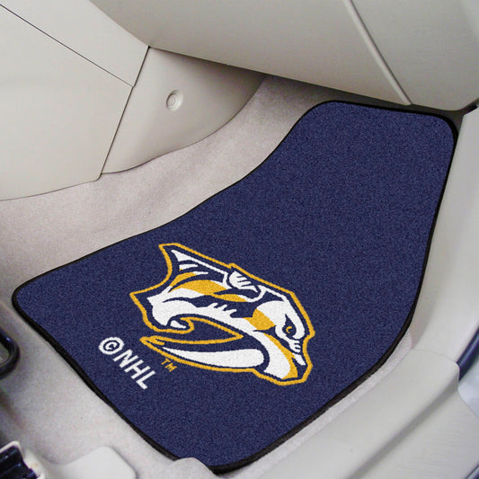 Nashville Predators Front Carpet Car Mat Set - 2 Pieces - Nashville Predators