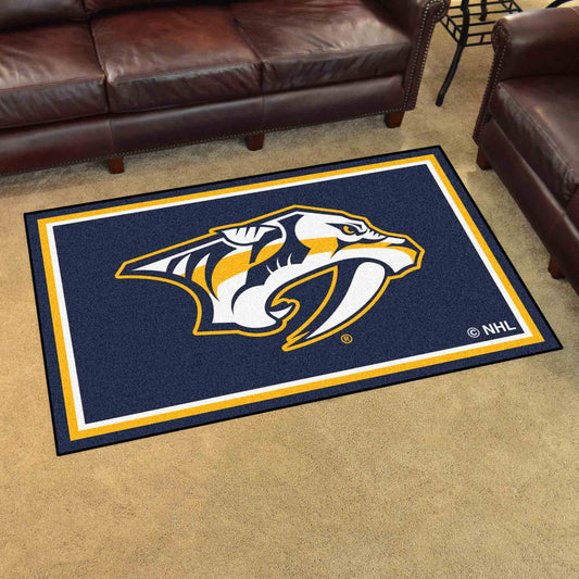 Nashville Predators 4ft. x 6ft. Plush Area Rug - Nashville Predators