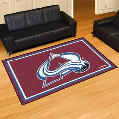 Colorado Avalanche 5ft. x 8 ft. Plush Area Rug - Colorado Avalanche