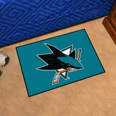 San Jose Sharks Starter Mat Accent Rug - 19in. x 30in. - San Jose Sharks