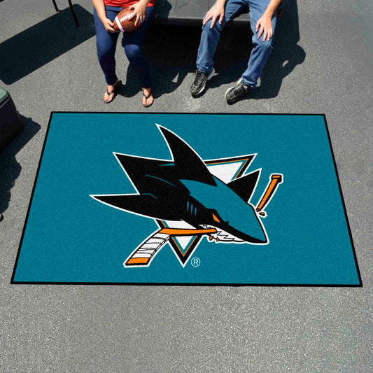 San Jose Sharks Ulti-Mat Rug - 5ft. x 8ft. - San Jose Sharks