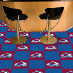 Colorado Avalanche Team Carpet Tiles - 45 Sq Ft. - Colorado Avalanche