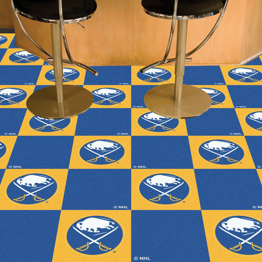 Buffalo Sabres Team Carpet Tiles - 45 Sq Ft. - Buffalo Sabres
