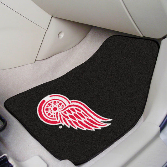 Detroit Red Wings Front Carpet Car Mat Set - 2 Pieces - Detroit Red Wings