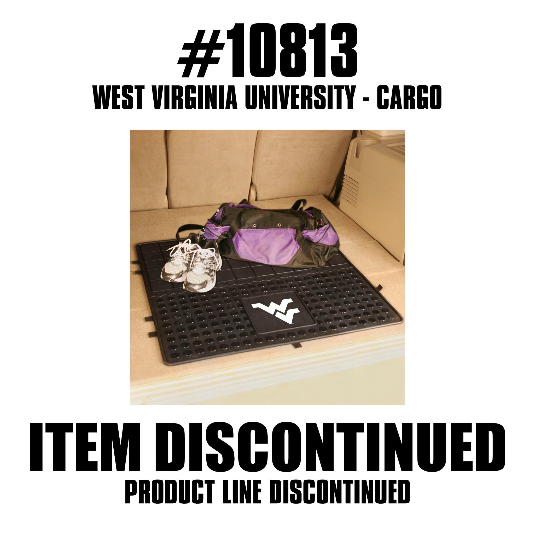 West Virginia Mountaineers Heavy Duty Cargo Mat 31"x31" - West Virginia - Flyclothing LLC