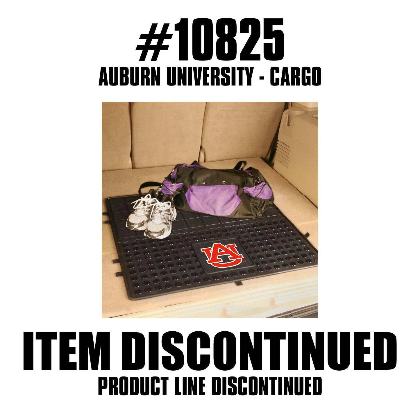 Auburn Tigers Heavy Duty Cargo Mat 31"x31" - Auburn - Flyclothing LLC