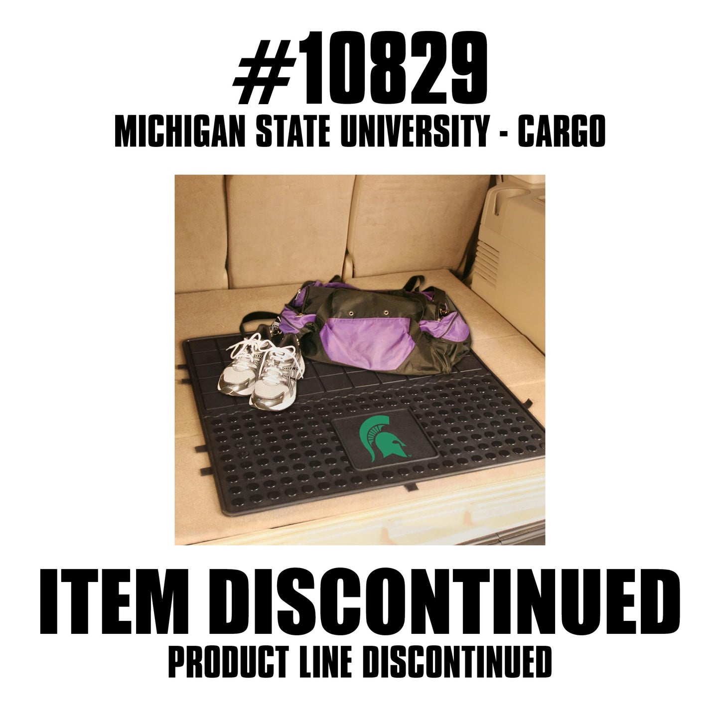 Michigan State Spartans Heavy Duty Cargo Mat 31"x31" - Michigan State - Flyclothing LLC