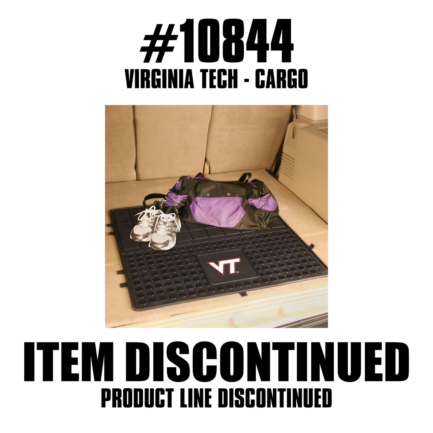 Virginia Tech Hokies Heavy Duty Cargo Mat 31"x31" - Virginia Tech - Flyclothing LLC
