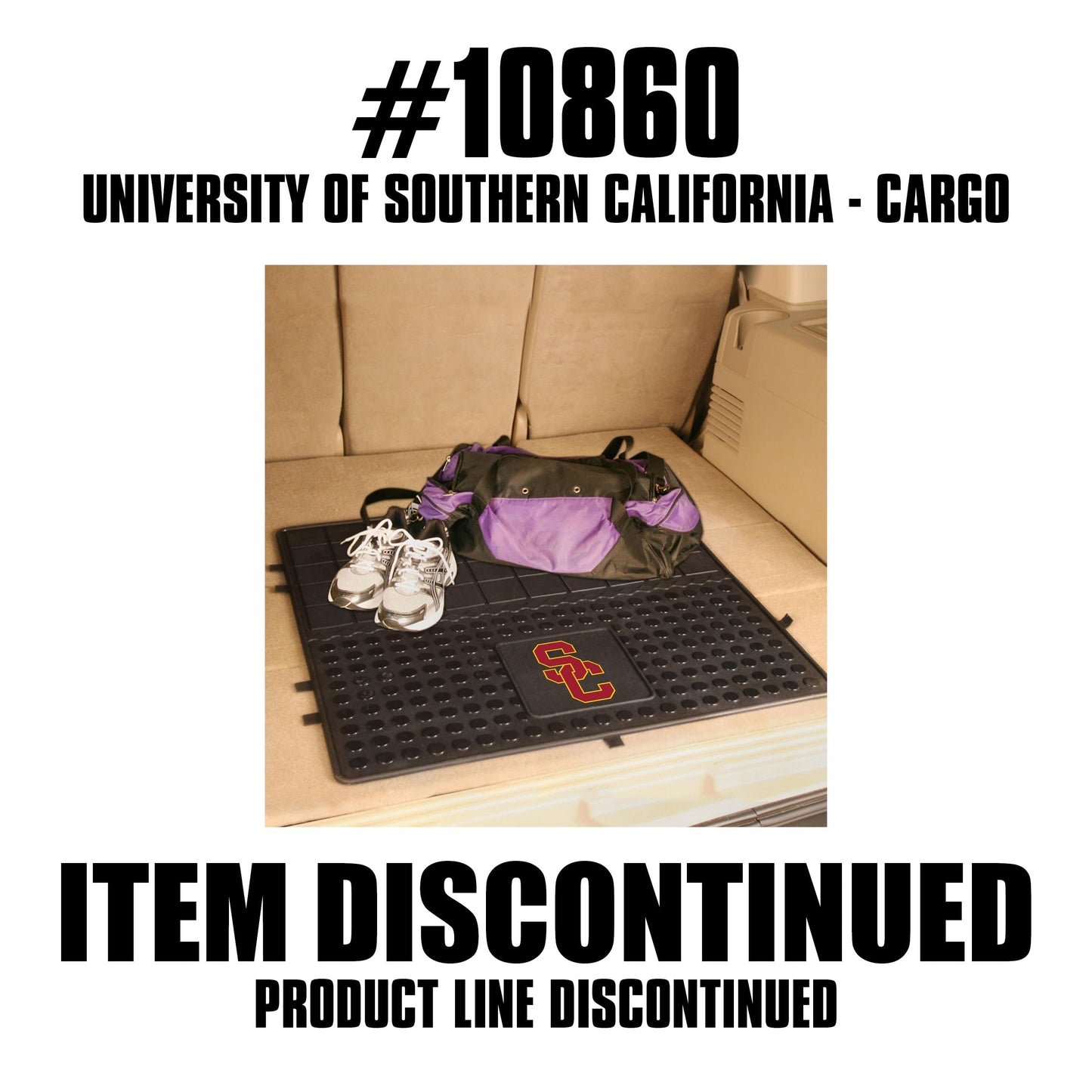 Southern California Trojans Heavy Duty Cargo Mat 31"x31" - Southern California - Flyclothing LLC