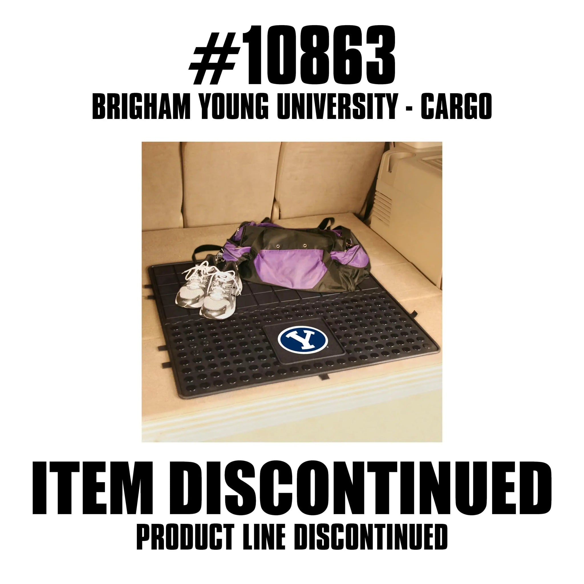 BYU Cougars Heavy Duty Cargo Mat 31"x31" - BYU Cougars - Flyclothing LLC