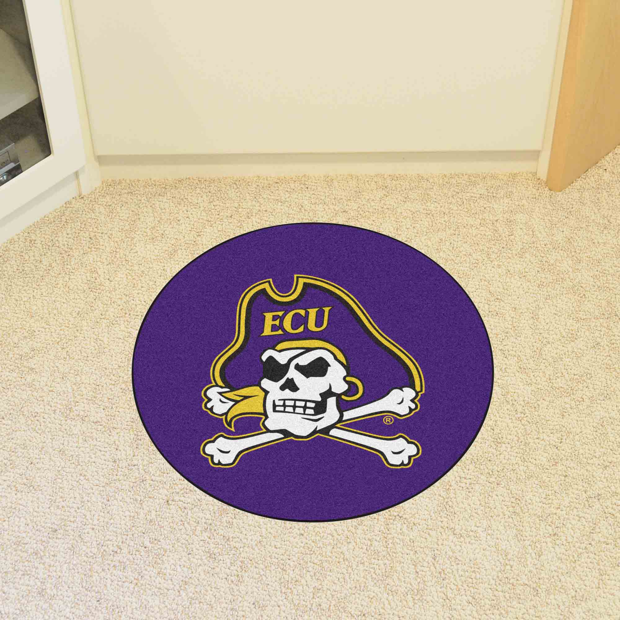 East Carolina Pirates Round Rug - East Carolina