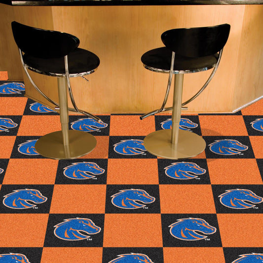 Boise State Broncos Orange & Black Team Carpet Tiles - 45 Sq Ft. - Boise State