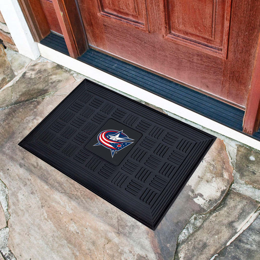 Columbus Blue Jackets Heavy Duty Vinyl Medallion Door Mat - 19.5in. x 31in. - Columbus Blue Jackets