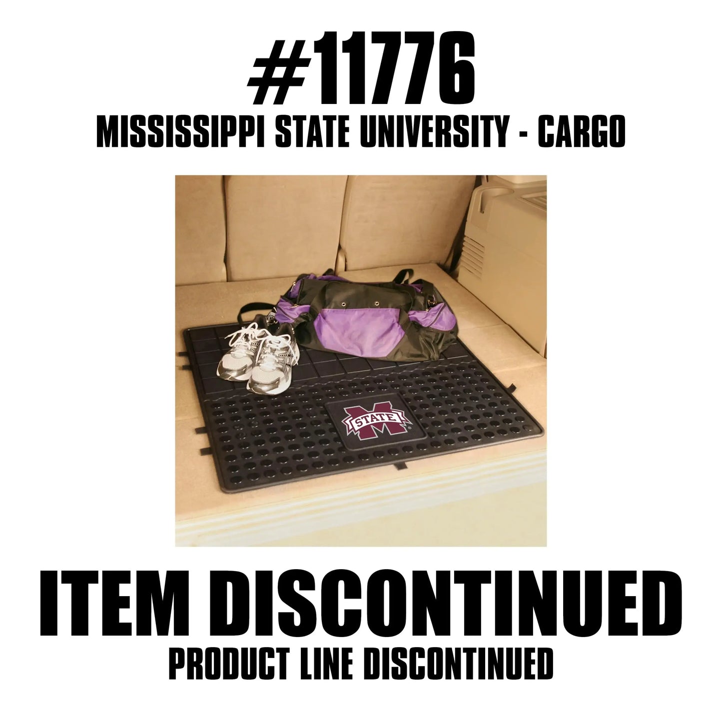 Mississippi State Bulldogs Heavy Duty Cargo Mat 31"x31" - Mississippi State - Flyclothing LLC