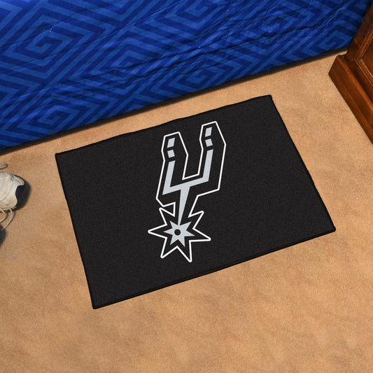 San Antonio Spurs Starter Mat Accent Rug - 19in. x 30in. - San Antonio Spurs