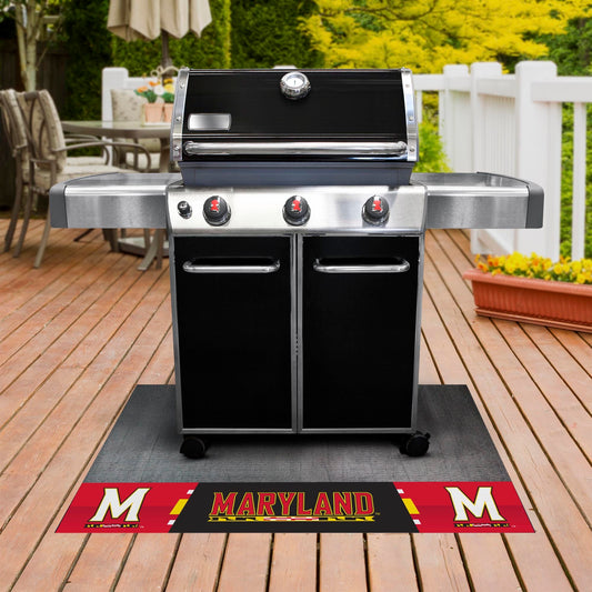 Maryland Terrapins Vinyl Grill Mat - 26in. x 42in. - Maryland
