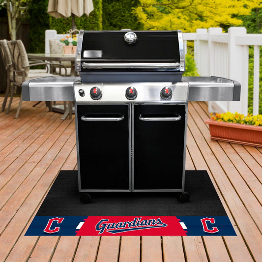 Cleveland Guardians Vinyl Grill Mat - 26in. x 42in. - Cleveland Guardians