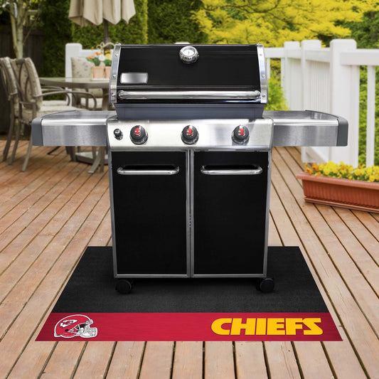 Kansas City Chiefs Vinyl Grill Mat - 26in. x 42in. - Kansas City Chiefs