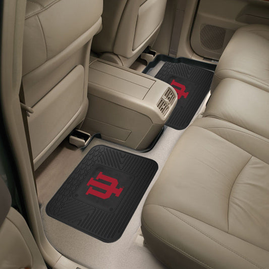 Indiana Hooisers Back Seat Car Utility Mats - 2 Piece Set - Indiana
