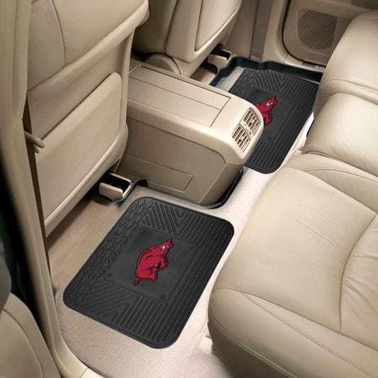 Arkansas Razorbacks Back Seat Car Utility Mats - 2 Piece Set - Arkansas